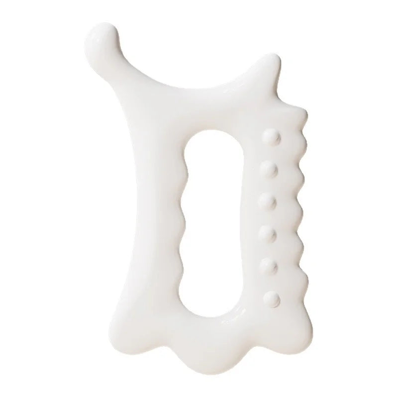 Ergonomic Versatile Handheld Gua Sha Board for Face & Body - Non-Ceramic, Gua Sha Massage Tool, Relaxation and Beauty Massager