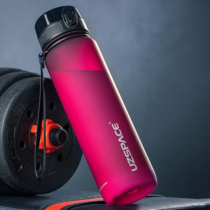 UZSPACE Water Bottles Leak-Proof  Drinking Kettle BPA Free Tritan Sports Cup for Camping Workouts Gym and Outdoor Activity
