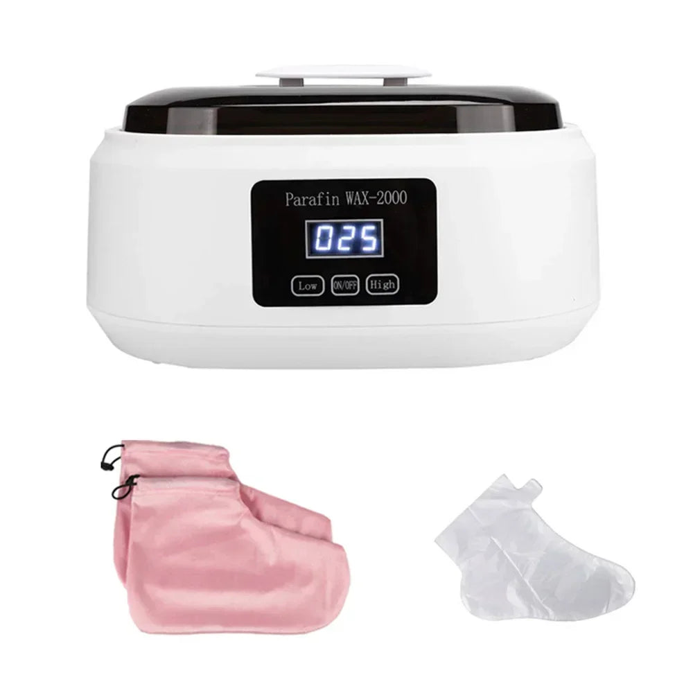 2L Paraffin Wax Machine Paraffin Bath Kit Wax Melts for Feet and Hand Paraffin Wax Warmer Foot Mask Moisturizing Socks