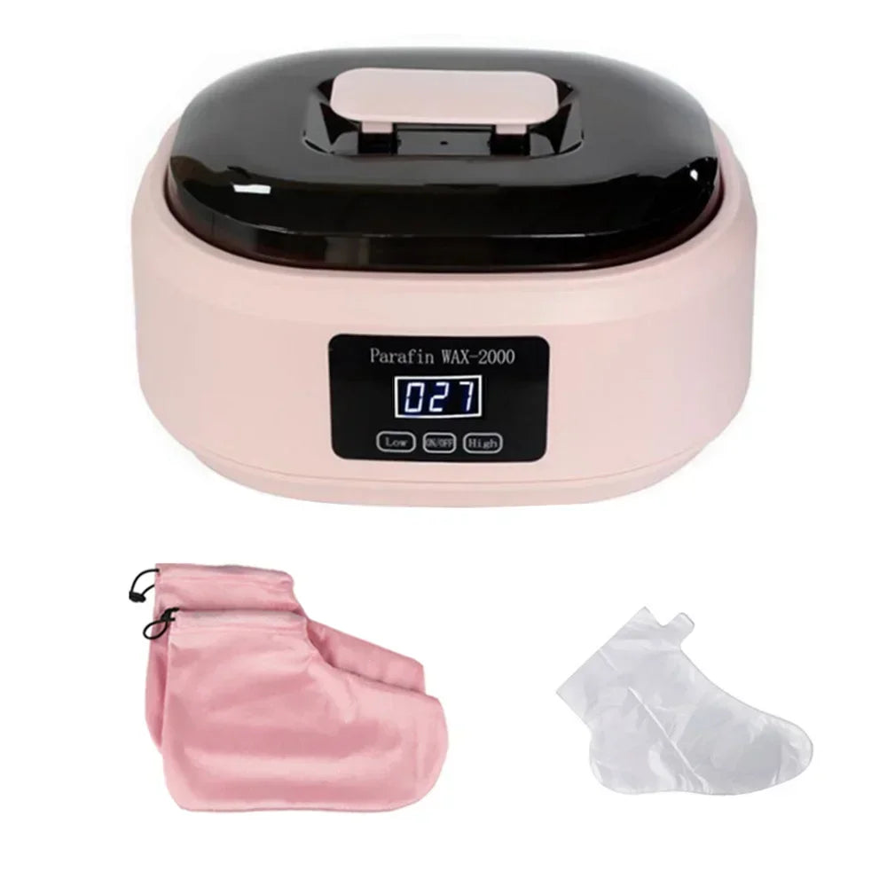 2L Paraffin Wax Machine Paraffin Bath Kit Wax Melts for Feet and Hand Paraffin Wax Warmer Foot Mask Moisturizing Socks