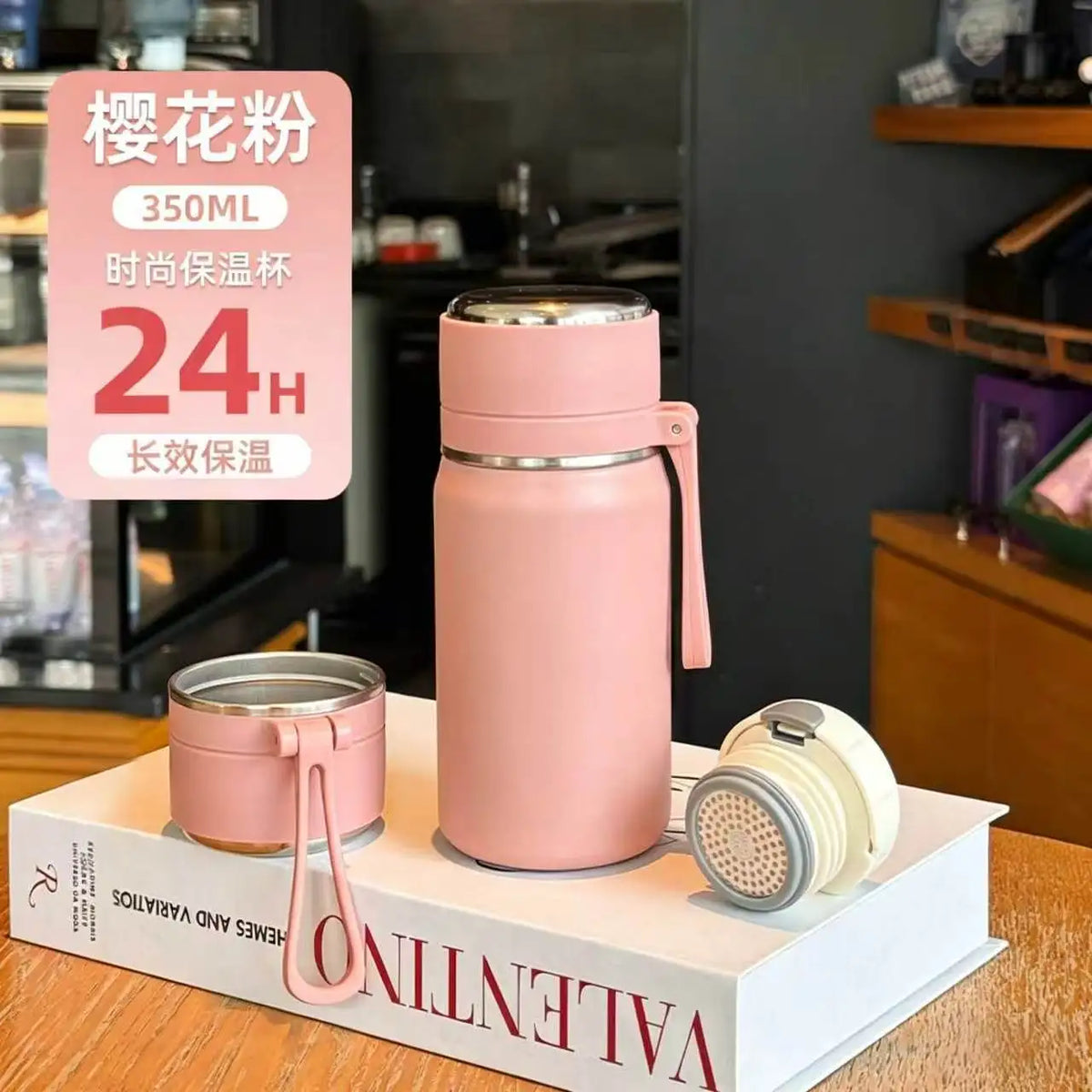 600ml 500ml 350ML Sports Food Thermos Flask Travel Stainless Steel Cute Thermal Thermo Cup Coffee Travel Tea Water Bottles Mugs
