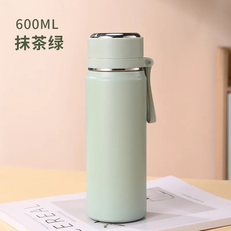600ml 500ml 350ML Sports Food Thermos Flask Travel Stainless Steel Cute Thermal Thermo Cup Coffee Travel Tea Water Bottles Mugs