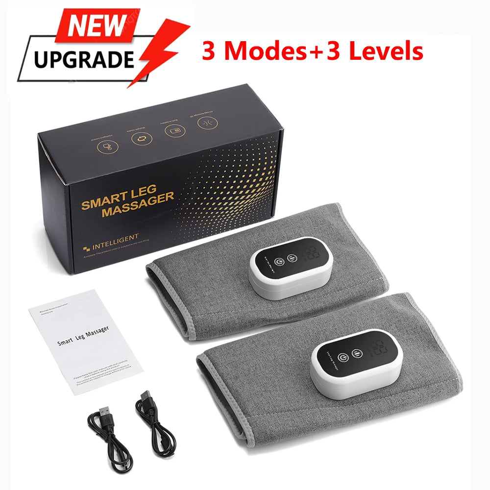 Eletric 360° Air Pressure Calf Massager Wireless Leg Massage 3 Mode Airbag Compresstion Relax Foot Calf Muscle Relieve Fatigue