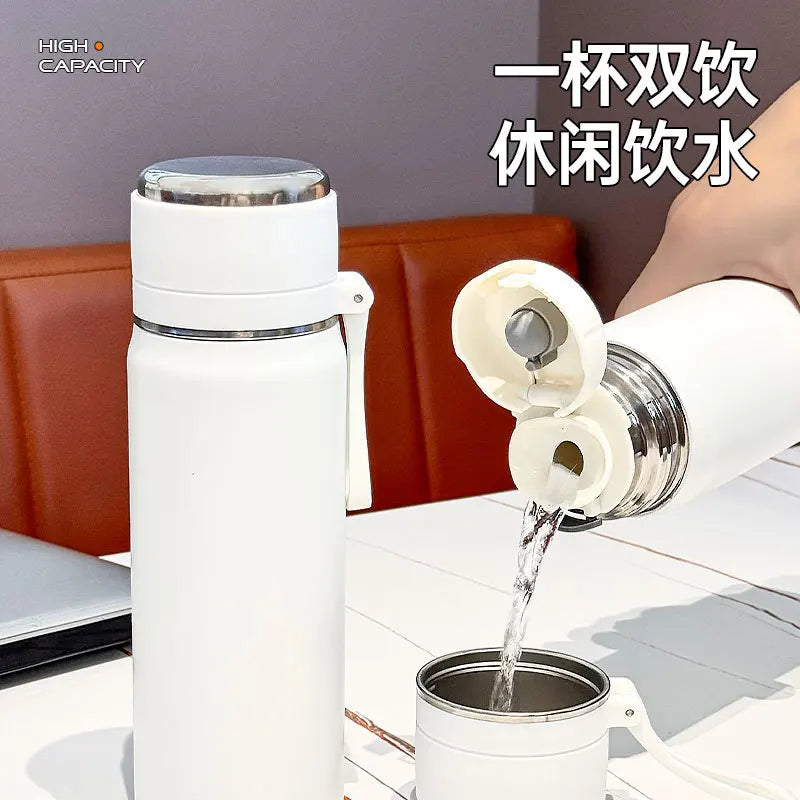 600ml 500ml 350ML Sports Food Thermos Flask Travel Stainless Steel Cute Thermal Thermo Cup Coffee Travel Tea Water Bottles Mugs