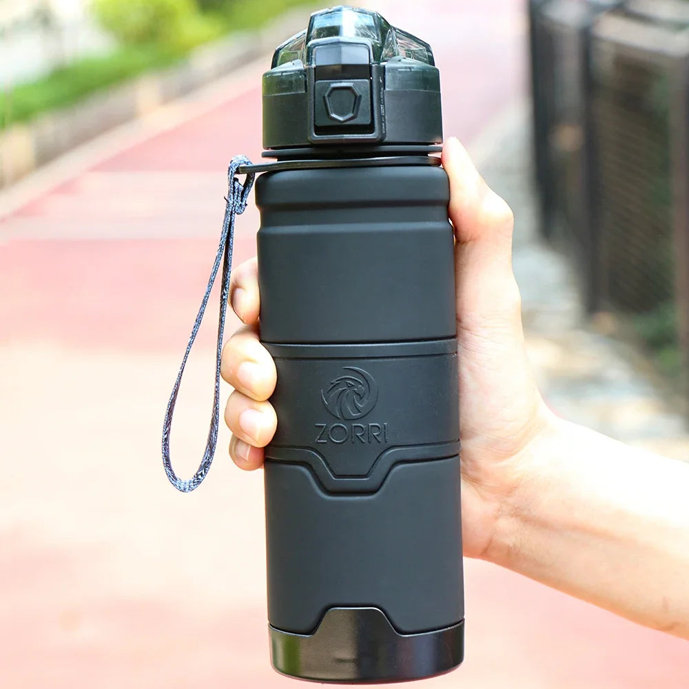 ZORRI Water Bottles Sport BPA Free Portable Leak-proof Gym Outdoor Travel Hiking Bicycle Bottle Water Gourds Garrafas De Agua