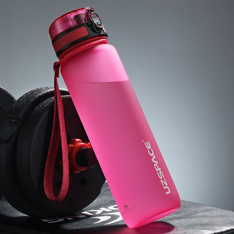 UZSPACE Water Bottles Leak-Proof  Drinking Kettle BPA Free Tritan Sports Cup for Camping Workouts Gym and Outdoor Activity