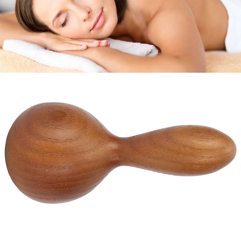 Portable Massage Hammer, SPA Massage Tool for Back Acupoint Relaxation & Acupoint Care, Wood Beauty Massage Hammer for Skin Care