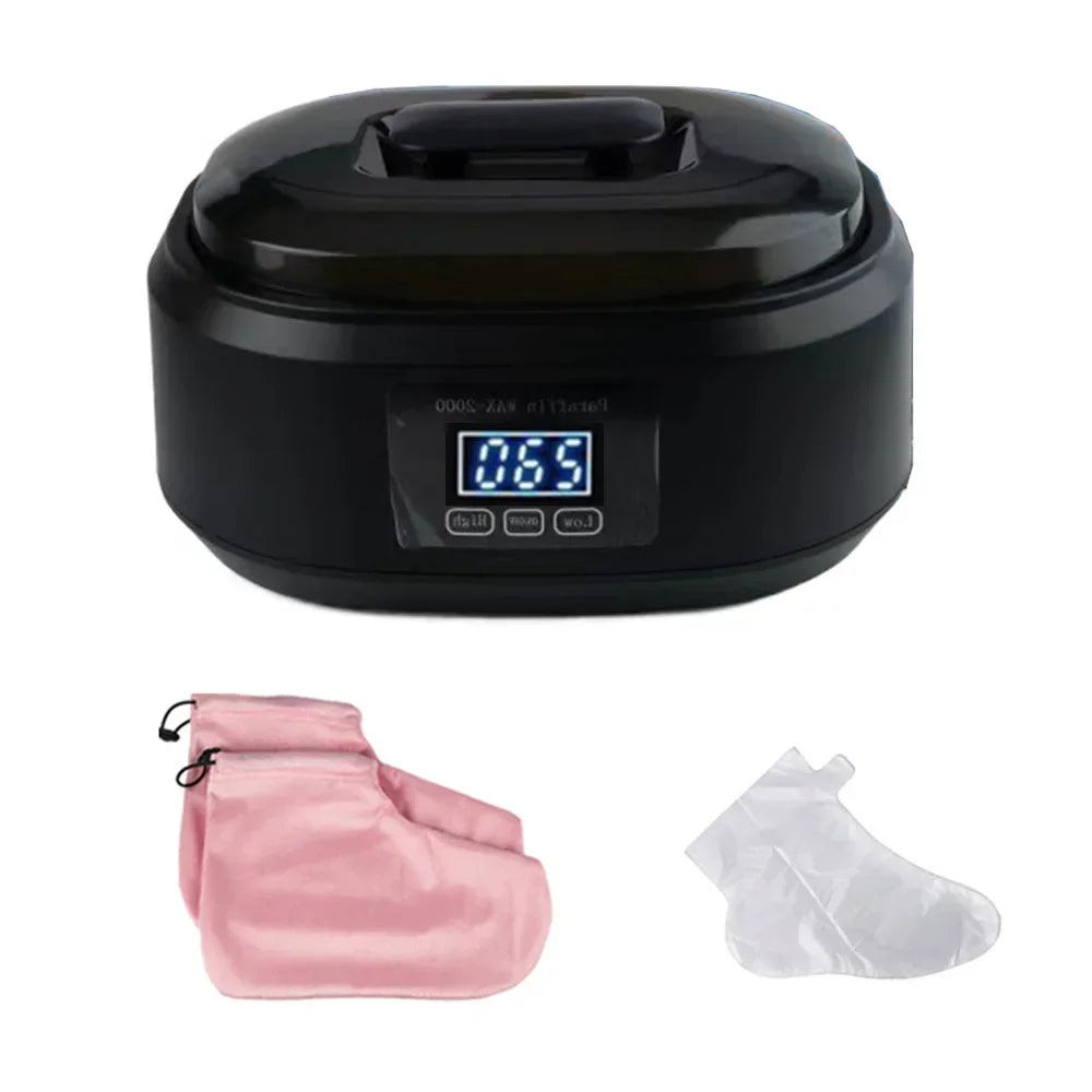 2L Paraffin Wax Machine Paraffin Bath Kit Wax Melts for Feet and Hand Paraffin Wax Warmer Foot Mask Moisturizing Socks