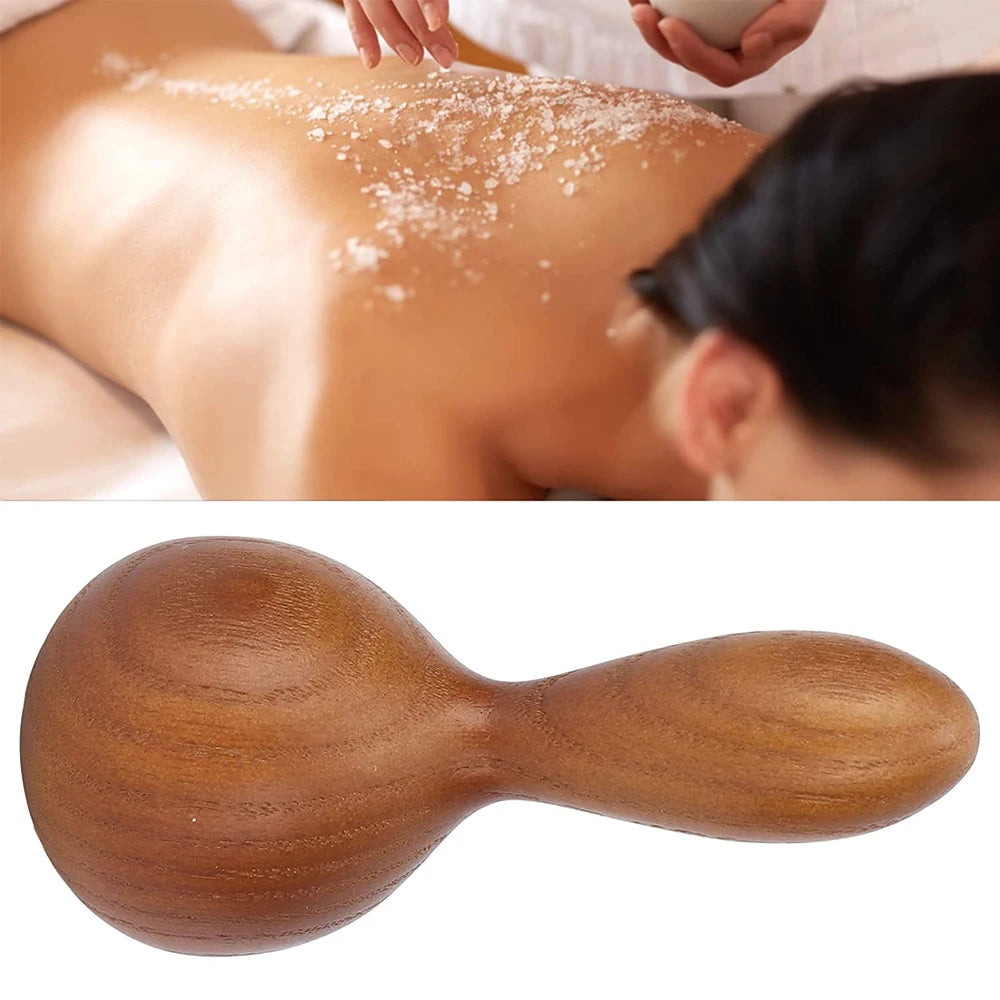 Portable Massage Hammer, SPA Massage Tool for Back Acupoint Relaxation & Acupoint Care, Wood Beauty Massage Hammer for Skin Care
