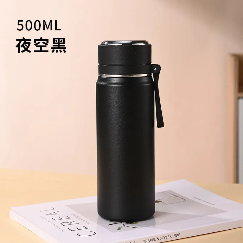 600ml 500ml 350ML Sports Food Thermos Flask Travel Stainless Steel Cute Thermal Thermo Cup Coffee Travel Tea Water Bottles Mugs