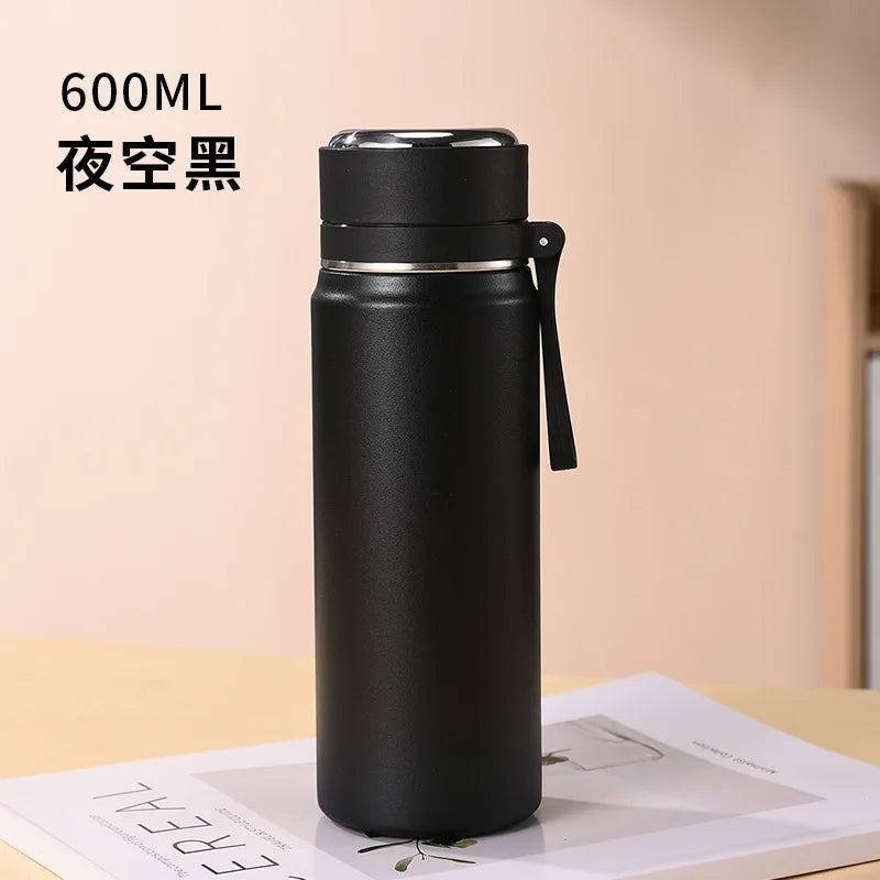 600ml 500ml 350ML Sports Food Thermos Flask Travel Stainless Steel Cute Thermal Thermo Cup Coffee Travel Tea Water Bottles Mugs